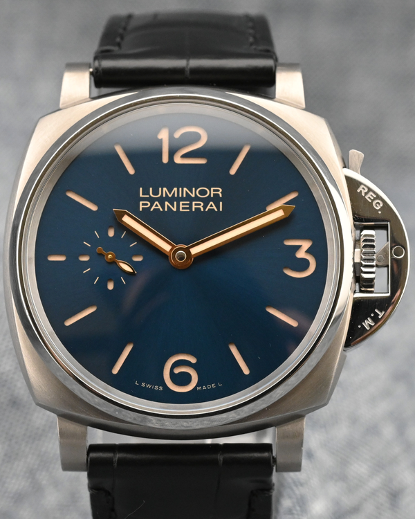 2018 Panerai Luminor Due 42MM Blue Dial Leather Strap (PAM00728)