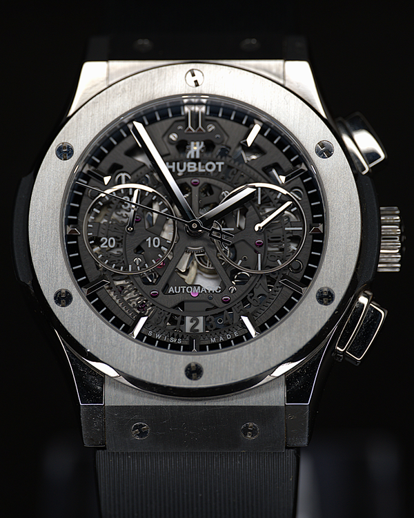 2023 Hublot Classic Fusion Aerofusion 45MM Skeleton Dial Rubber Strap (525.NX.0170.RX)