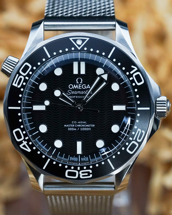 2025 Omega Seamaster Diver 300M 42MM Black Dial Steel Bracelet (210.30.42.20.01.010)
