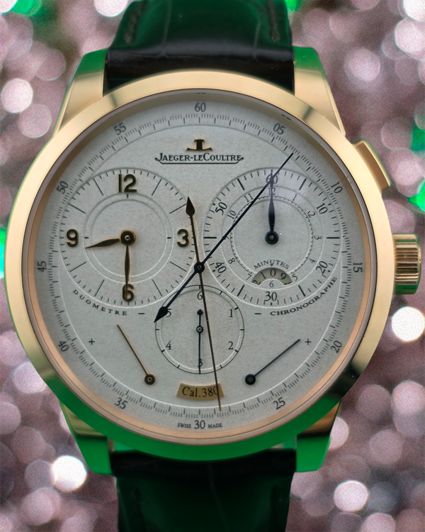Jaeger-LeCoultre Duometre 42MM Silver Dial Leather Strap (Q6012420)