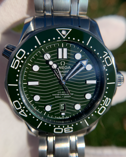 2024 Omega Seamaster Diver 300M 42MM Green Dial Steel Bracelet (210.30.42.20.10.001)