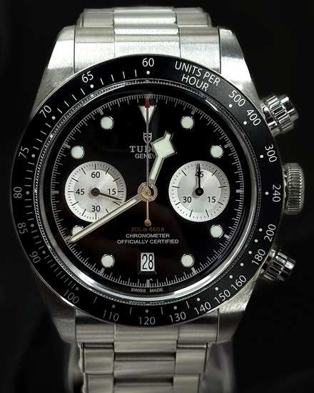 2024 Tudor Black Bay Chrono 41MM Black Dial Steel Bracelet (79360N)