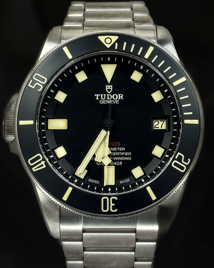 No Reserve - 2024 Tudor Pelagos LHD 42MM Black Dial Titanium Bracelet (25610TNL)