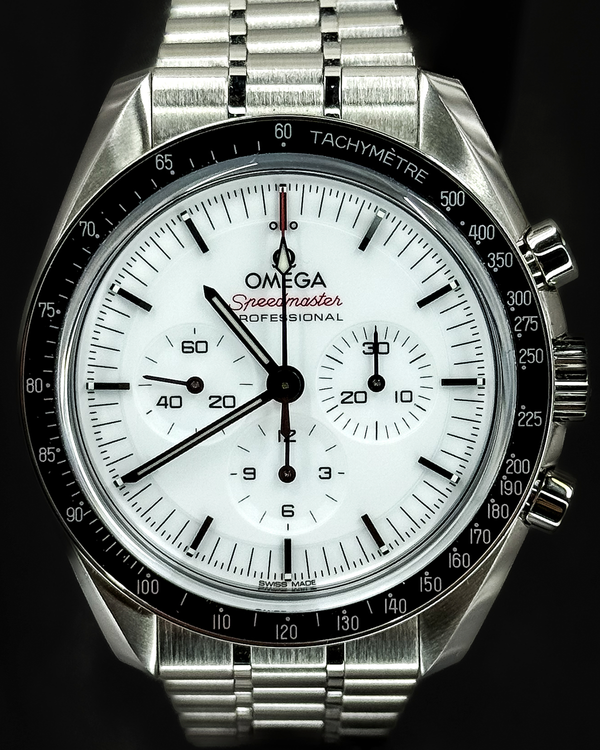 2024 Omega Speedmaster Professional Moonwatch 42MM White Dial Steel Bracelet (310.30.42.50.04.001)