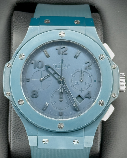 2013 Hublot Big Bang "Blue Blue" L.E. 44MM Blue Dial Rubber Strap (301.EI.5190.RB)