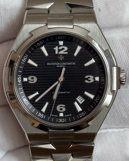2011 Vacheron Constantin Overseas 42MM Black Dial Steel Bracelet (47040/B01A-9094)