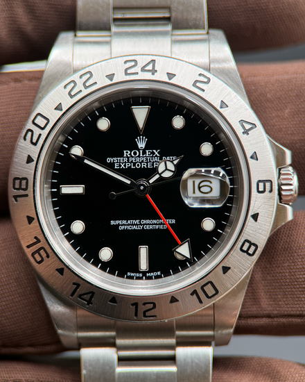 2003 (Y Serial) Rolex Explorer II 40MM Black Dial Oyster Bracelet (16570)