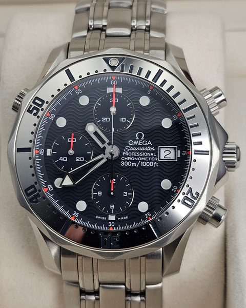 1999 Omega Seamaster Diver 300M 41.5MM Blue Dial Steel Bracelet