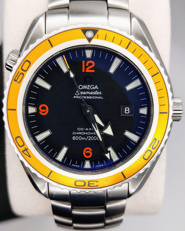 2008 Omega Seamaster Planet Ocean 45.5MM Black Dial Steel Bracelet (2208.50.00)