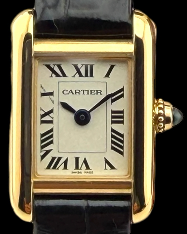 (angie)2024 Cartier Tank Luis Cartier 24MM By 16MM Quartz Silver Dial Leather Strap (WGTA0212)