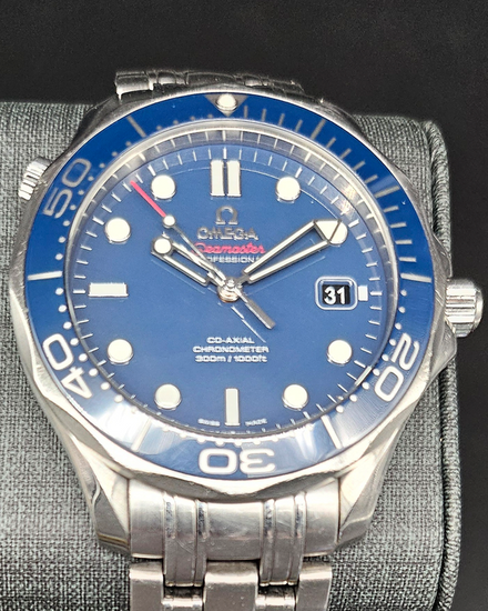 2015 Omega Seamaster Diver 300M 41MM Blue Dial Steel Bracelet (212.30.41.20.03.001)