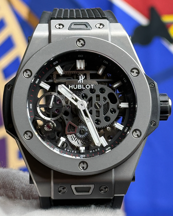 Hublot Big Bang Meca-10 45MM Skeleton Dial Rubber Strap (414.NI.1123.RX)