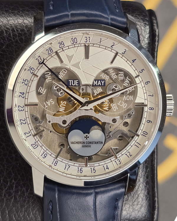 2025 Vacheron Constantin Traditionnelle Complete Calendar Openface L. E. 41MM Skeleton Dial Leather Strap (4020T/000P-H038)
