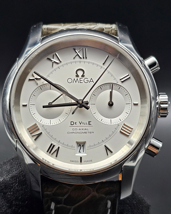 2018 Omega De Ville 42MM Silver Dial Leather Strap (431.13.42.51.02.001)