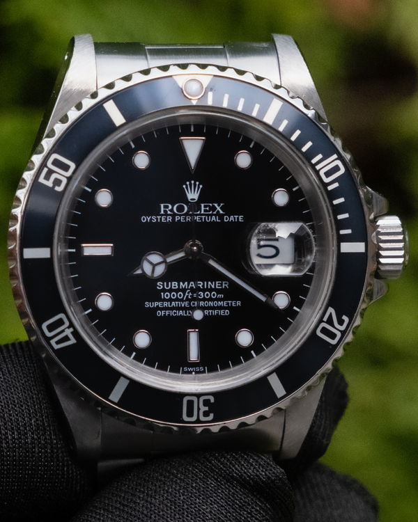 1997 (U Serial) Rolex Submariner Date 40MM Black Dial Oyster Bracelet (16610)