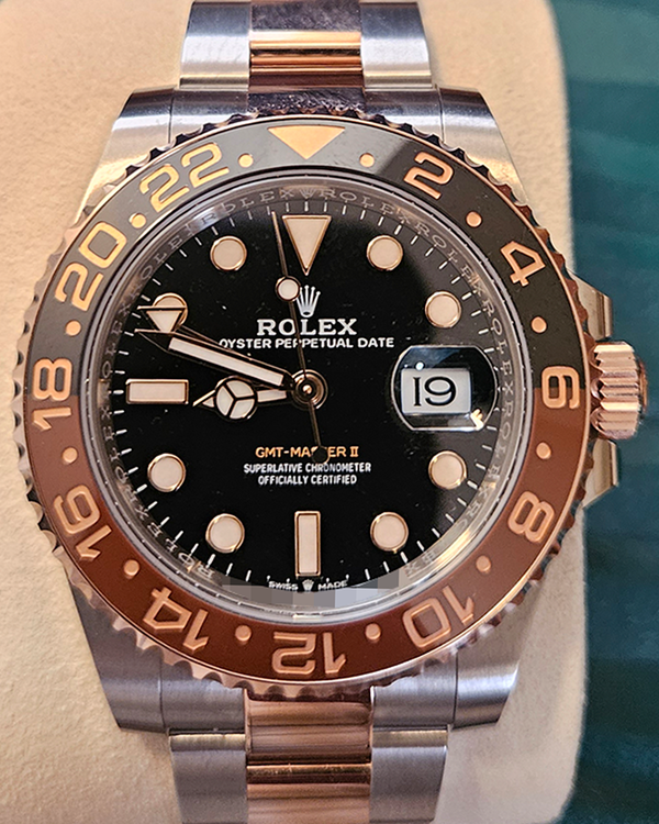 2025 Rolex GMT-Master II "Root Beer" 40MM Black Dial Two-Tone Oyster Bracelet (126711CHNR)