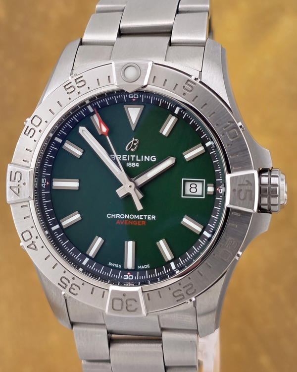2024 Breitling Avenger 42MM Green Dial Steel Bracelet (A17328101L1A1)