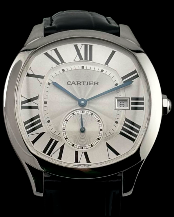2021 Cartier Drive De Cartier 41MM Silver Dial Leather Strap (WSNM0015)