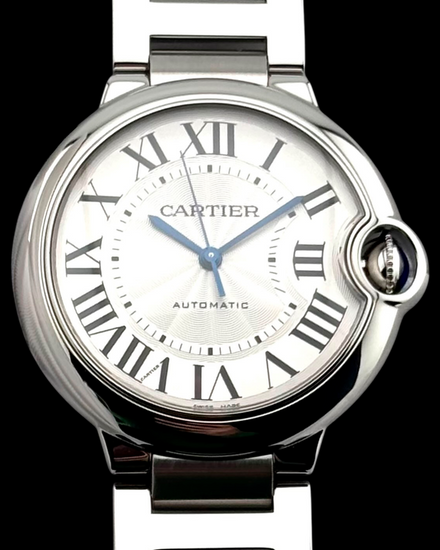 2021 Cartier Ballon Bleu 36MM Silver Dial Steel Bracelet (WSBB0048)