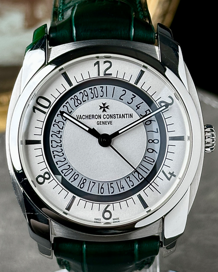 2017 Vacheron Constantin Quai De I'lle 41MM Silver Dial Aftermarket Leather Strap (4500S/000A-B195)