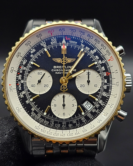 Breitling Navitimer 42MM Black Dial Two-Tone Bracelet (D23322)