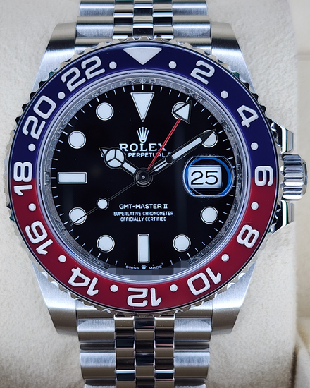 2020 Rolex GMT-Master II "Pepsi" 40MM Black Dial Jubilee Bracelet (126710BLRO)