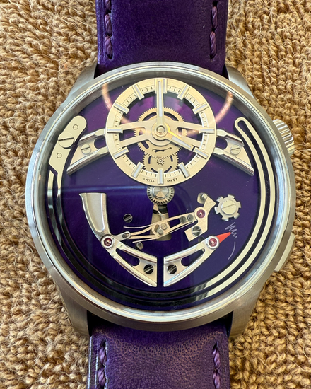 2025 Christopher Ward Bel Canto "Viola" 41MM Purple Dial Leather Strap (C01-41APT0-T00P0-VP)