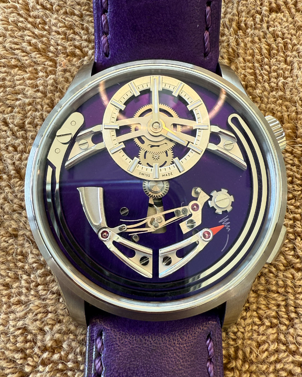 2025 Christopher Ward Bel Canto "Viola" 41MM Purple Dial Leather Strap (C01-41APT0-T00P0-VP)