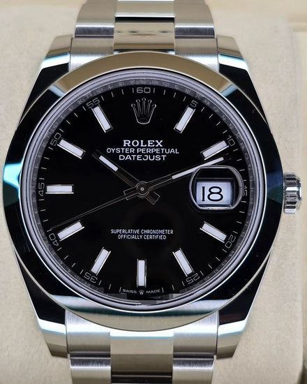 2025 Rolex Datejust 41MM Black Dial Oyster Bracelet (126300)