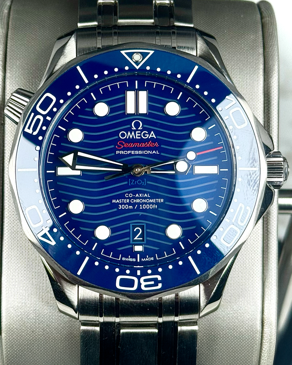 2020 Omega Seamaster Diver 300M 42MM Blue Dial Steel Bracelet (210.30.42.20.03.001)