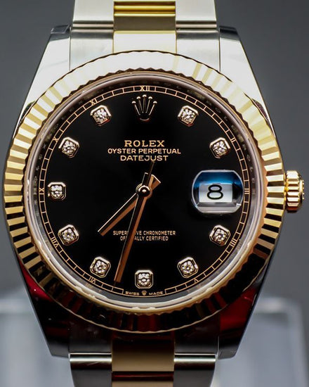 2024 Rolex Datejust 41MM Black Dial Two-Tone Oyster Bracelet (126333)