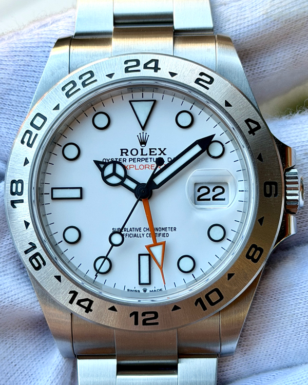 2024 Rolex Explorer II "Polar" 42MM White Dial Oyster Bracelet (226570)