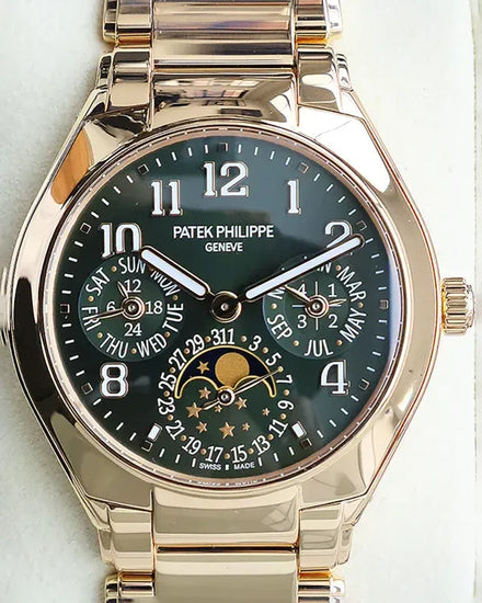2025 Patek Philippe Twenty-4 Perpetual Calendar 36MM Green Dial Rose Gold Bracelet (7340/1R-010)