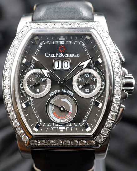 2016 Carl F. Bucherer Patravi T-Graph 42MM Black Dial Leather Strap (00.10615.08.33.21)
