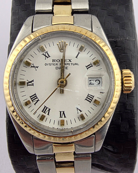 1980 Rolex Lady-Datejust 26MM White Dial Two-Tone Oyster Bracelet (6917)
