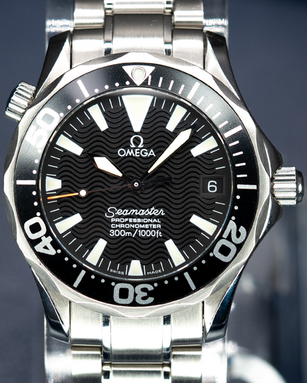 Omega Seamaster Diver 300M 36.25MM Black Dial Steel Bracelet (2252.50.00)