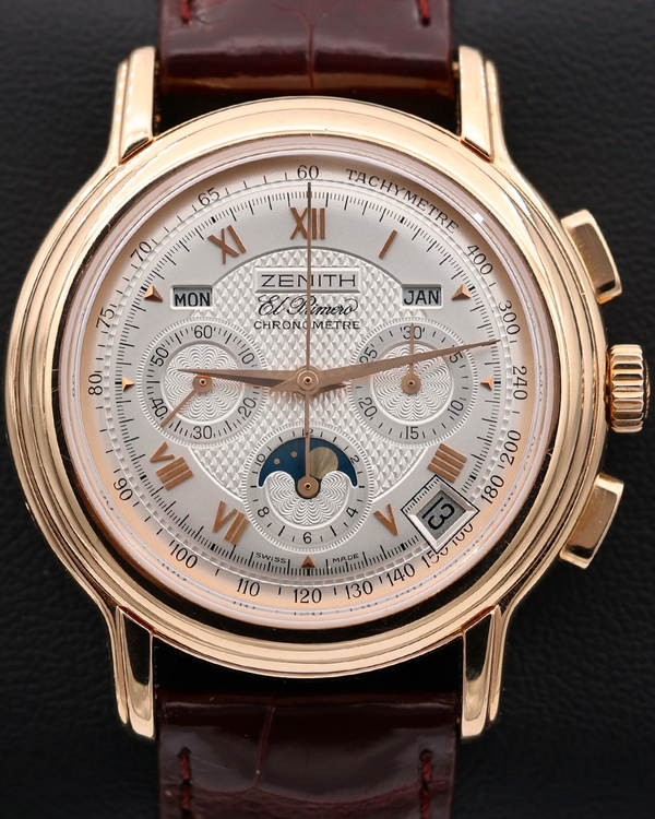 Zenith El Primero 40MM Silver Dial Leather Strap (17.0240.410/01)
