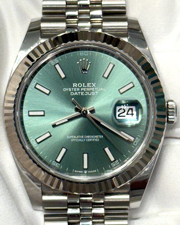 2022 Rolex Datejust 41MM Green Dial Jubilee Bracelet (126334)