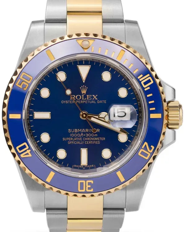 2016 Rolex Submariner Date "Bluesy" 40MM Blue Dial Two-Tone Oyster Bracelet (116613LB)