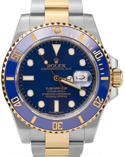 2016 Rolex Submariner Date "Bluesy" 40MM Blue Dial Two-Tone Oyster Bracelet (116613LB)