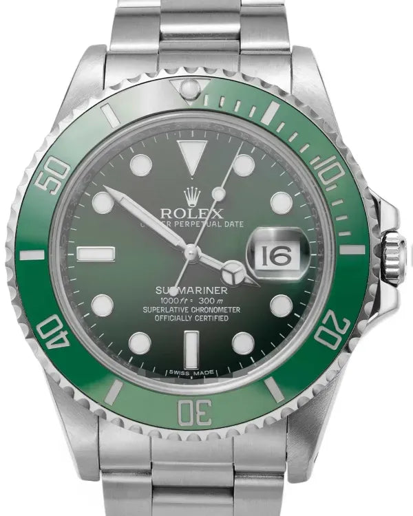 2015 Rolex Submariner Date "Hulk" 40MM Green Dial Oyster Bracelet (116610LV)