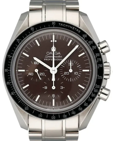 2019 Omega Speedmaster Professional Moonwatch 42MM Brown Dial Steel Bracelet (311.30.42.30.13.001)