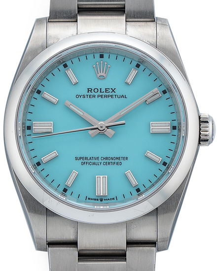 2023 Rolex Oyster Perpetual 36MM Turquoise Dial Oyster Bracelet (126000)