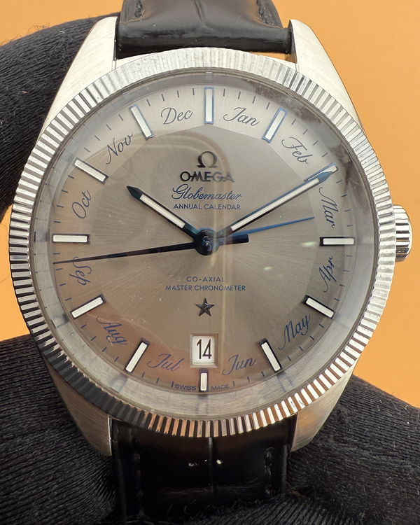 2017 Omega Constellation Globemaster 41MM Grey Dial Leather Strap (130.33.41.22.06.001)