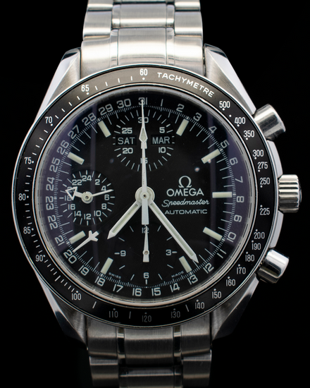 Omega Speedmaster Day-Date 39MM Black Dial Steel Bracelet (3520.50.00)