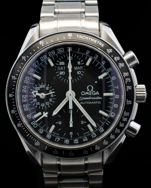 Omega Speedmaster Day-Date 39MM Black Dial Steel Bracelet (3520.50.00)
