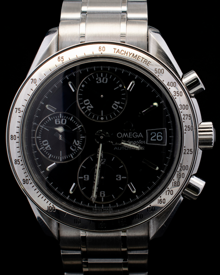 Omega Speedmaster Date 39MM Black Dial Steel Bracelet (3513.50.00)