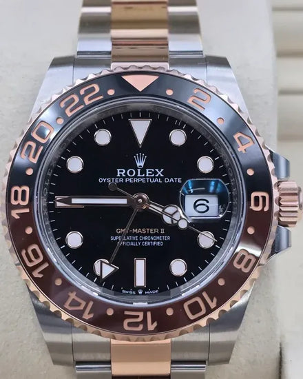 2025 Rolex GMT-Master II "Rootbeer" 40MM Black Dial Two-Tone Oyster Bracelet (126711CHNR)