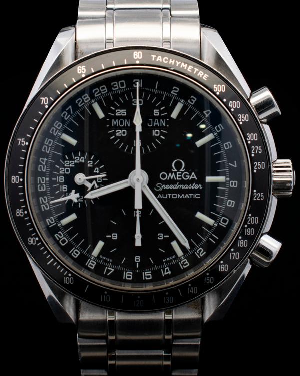 Omega Speedmaster Day Date 39MM Black Dial Steel Bracelet (3520.50)