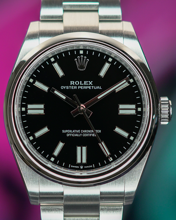 2025 Rolex Oyster Perpetual 41MM Black Dial Oyster Bracelet (134300)